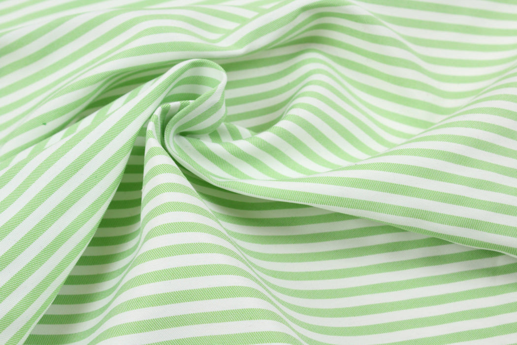 Seaqual™ Recycled Polyester with Cotton Plain for Swim Shorts - Stripes-Fabric-FabricSight