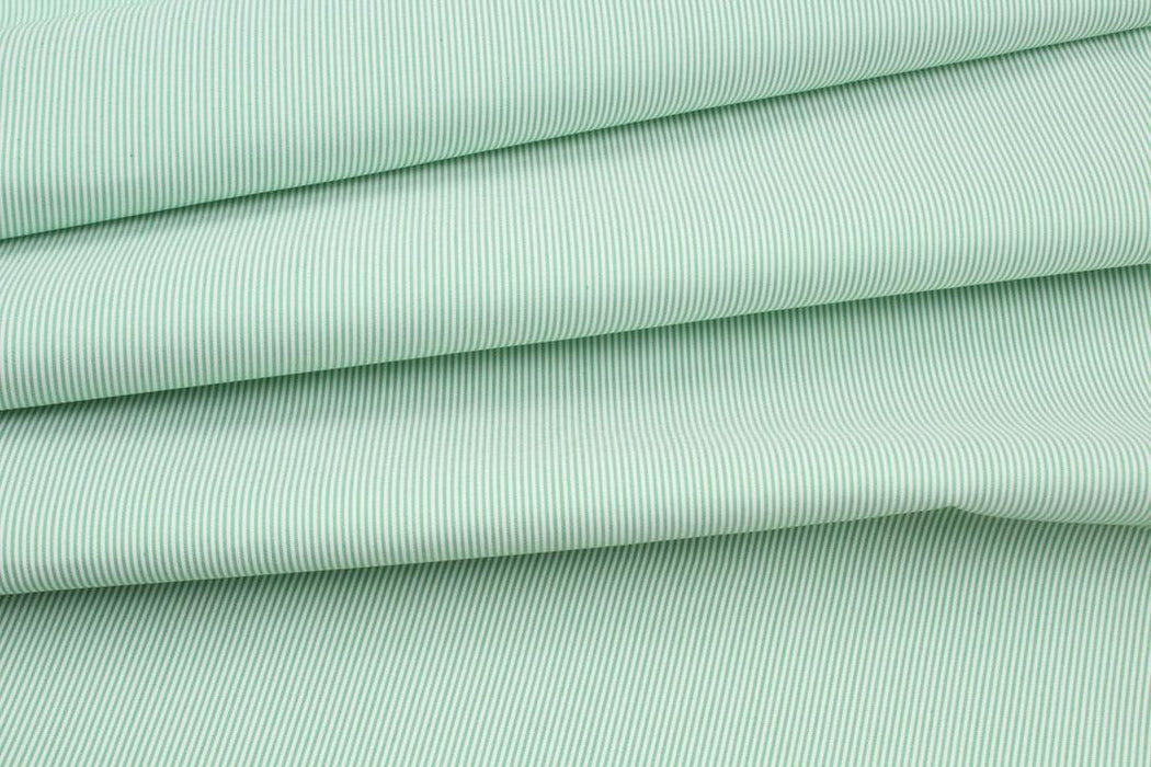 Seaqual™ Recycled Polyester with Cotton Plain for Swim Shorts - Stripes-Fabric-FabricSight