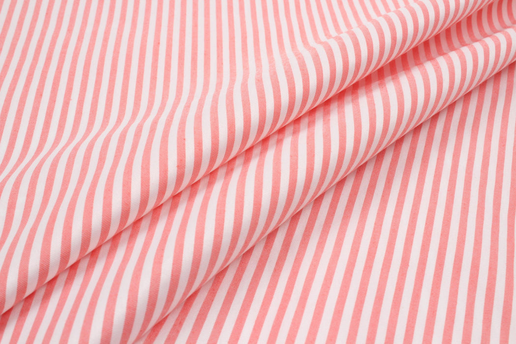Seaqual™ Recycled Polyester with Cotton Plain for Swim Shorts - Stripes-Fabric-FabricSight