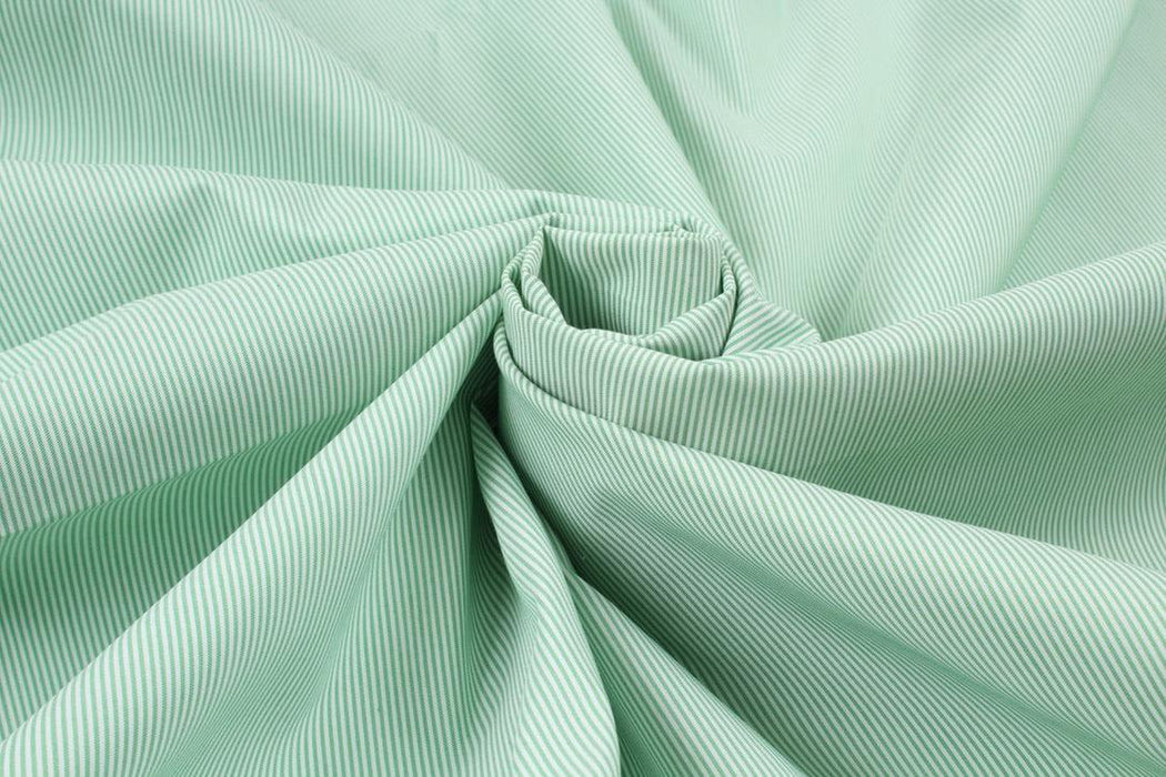 Seaqual™ Recycled Polyester with Cotton Plain for Swim Shorts - Stripes-Fabric-FabricSight