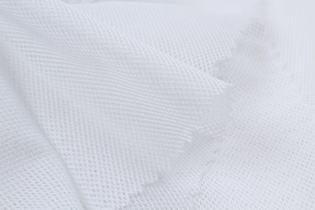 Seaqual™ Recycled Polyester Eyelet Mesh - Natural Stretch - 2 Colors Available-Fabric-FabricSight