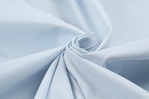 Seaqual™ Recycled Polyester with Cotton Plain for Swim Shorts - Stripes-Fabric-FabricSight