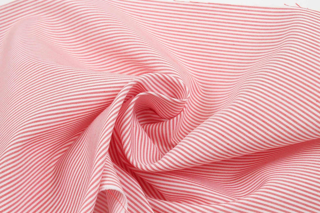 Seaqual™ Recycled Polyester with Cotton Plain for Swim Shorts - Stripes-Fabric-FabricSight