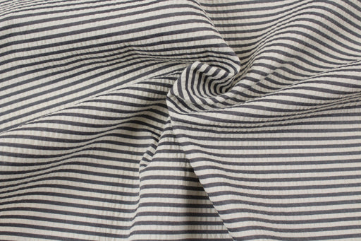 Seersucker Cotton Blend Stripes-Fabric-FabricSight