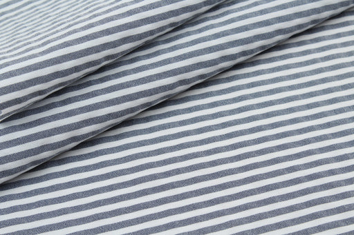 Seersucker Effect Recycled Polyester Blend for Swim Shorts - Newlife™ yarn - Stripes-Fabric-FabricSight