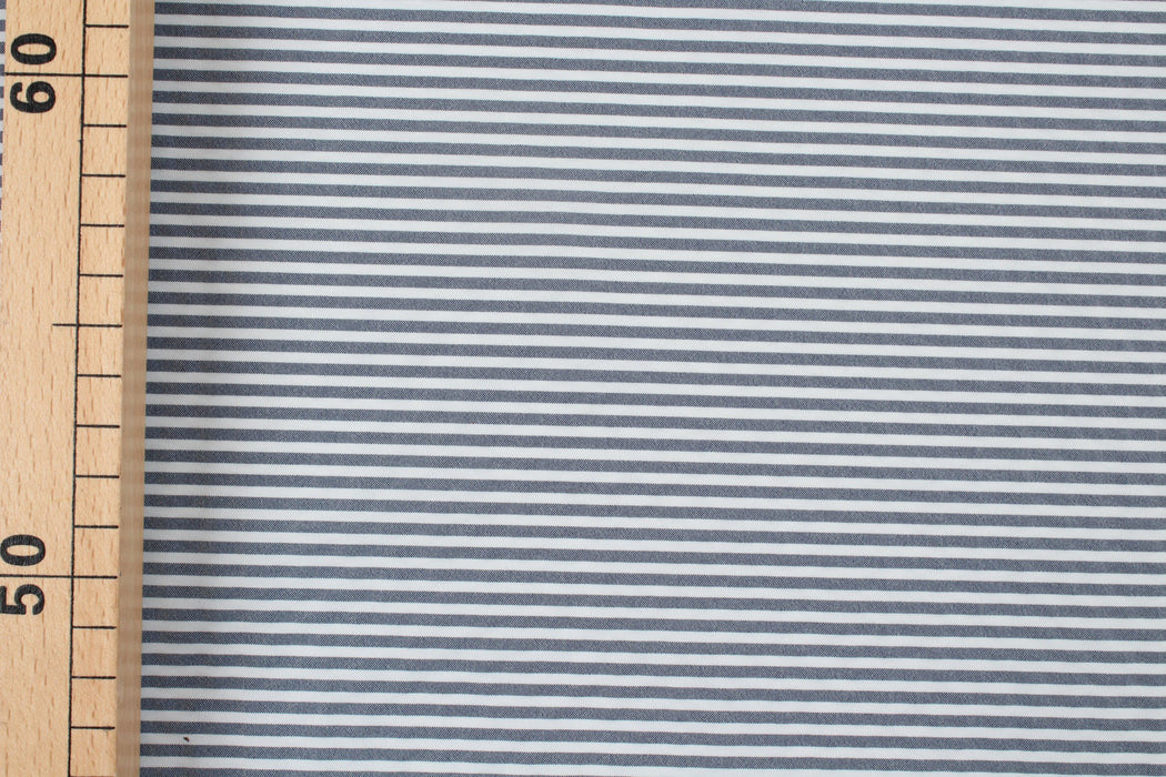 Seersucker Effect Recycled Polyester Blend for Swim Shorts - Newlife™ yarn - Stripes-Fabric-FabricSight