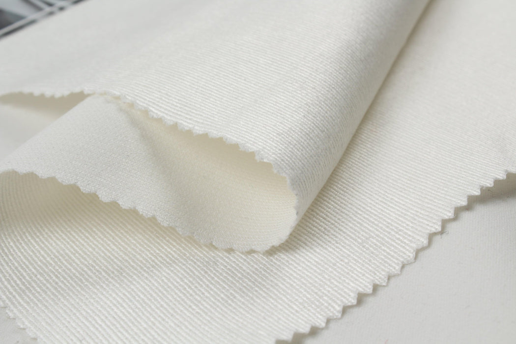Shiny Bamboo Baby Corduroy - Stretch - White-Fabric-FabricSight