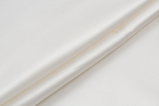 Shiny Mikado Silk Fabric - White-Fabric-FabricSight
