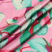 Shiny Satin - Pink - Flowers Print-Fabric-FabricSight
