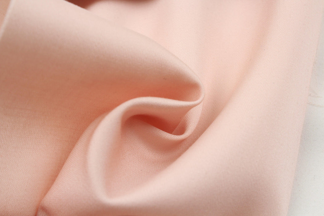 Shiny Tencel Twill for Tops - Soft Pink-Fabric-FabricSight