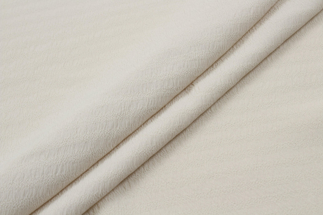 Silk Acetate Crêpe de Chine - Jacquard - Stretch-Fabric-FabricSight
