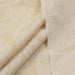 Silk Jacquard in Gold and White - Damask Pattern-Fabric-FabricSight
