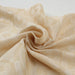 Silk Jacquard in Gold and White - Damask Pattern-Fabric-FabricSight