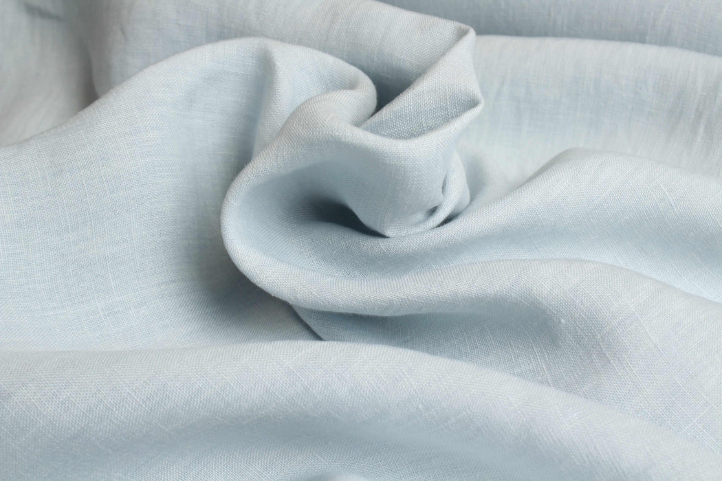 Sky light blue washed Linen (-Fabric-FabricSight