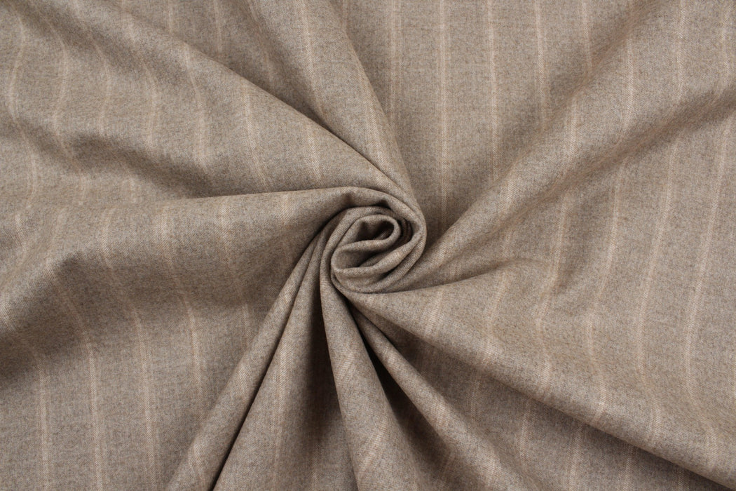 Soft Brushed Stripes Twill for Bottoms and Blazers - 2 Variants Available-Fabric-FabricSight