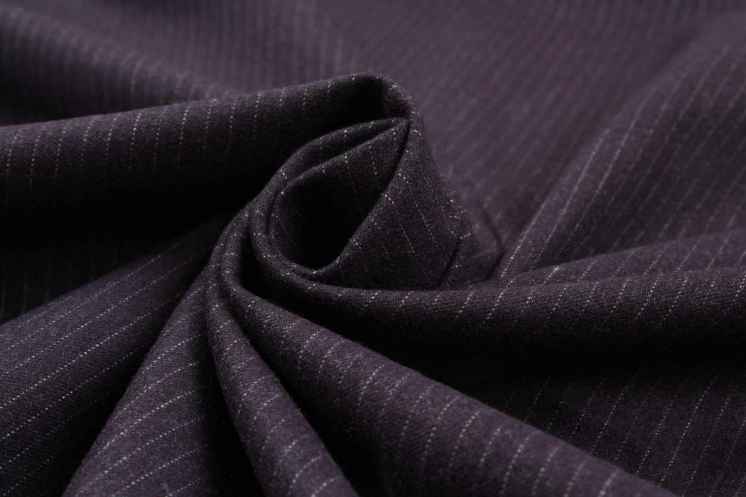 Soft Brushed Stripes Twill for Bottoms and Blazers - 2 Variants Available-Fabric-FabricSight