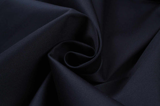 Soft Cotton Satin Stretch for Trousers - Navy (1 Meter Remnant)-Remnant-FabricSight