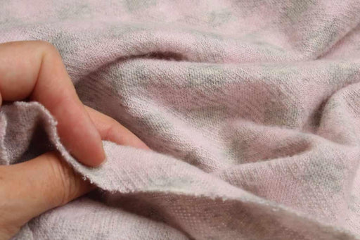 Soft Fluffy Gingham Jersey – Viscose Blend – Italian Designer Deadstock-Fabric-FabricSight