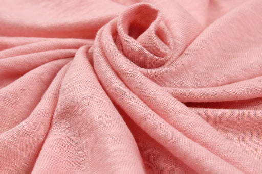 Soft Linen Single Jersey - Bridal Rose - 15-1611 TCX-Fabric-FabricSight