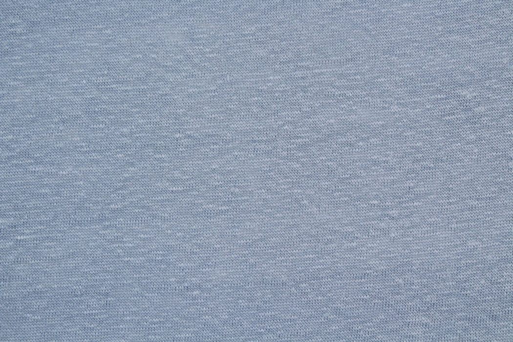Soft Linen Single Jersey - Dolphin Blue-Fabric-FabricSight