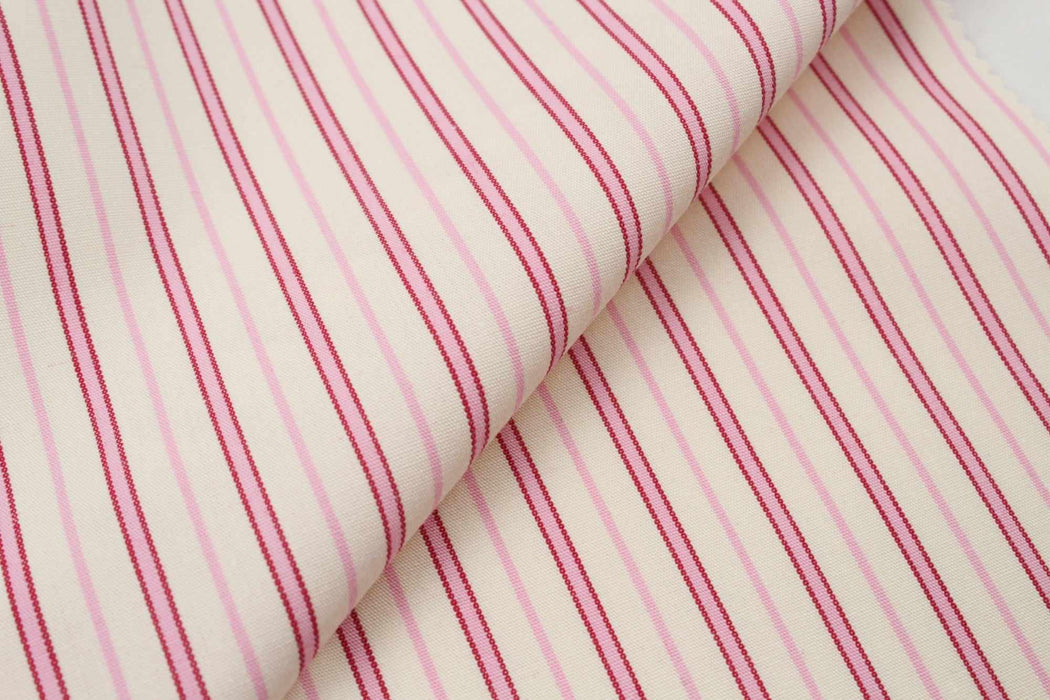 Soft Organic Cotton Poplin - Fancy Stripes - 6 Variants Available-Fabric-FabricSight