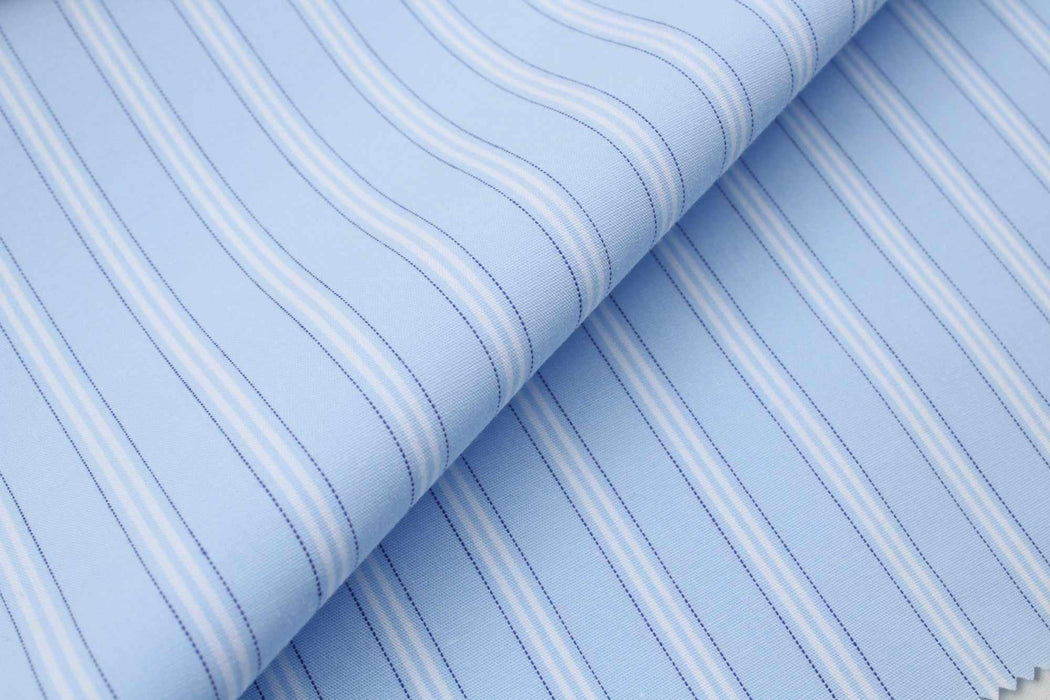 Soft Organic Cotton Poplin - Fancy Stripes - 6 Variants Available-Fabric-FabricSight