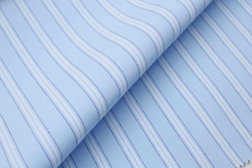 Soft Organic Cotton Poplin - Fancy Stripes - 6 Variants Available-Fabric-FabricSight