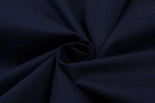 Soft Stretch Cotton Twill for Shirting - Navy-Fabric-FabricSight