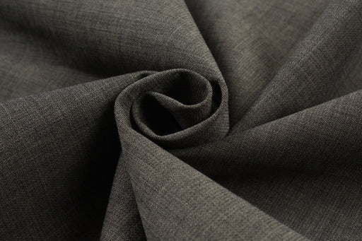 Soft Stretch Melange Cotton - Brown Yarn Dyed-Fabric-FabricSight