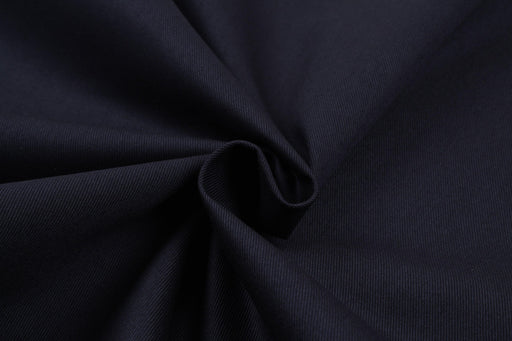 Soft Structured Cotton Gabardine - Navy-Fabric-FabricSight