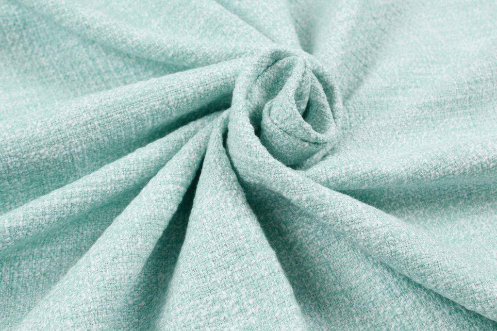 Soft Summer Tweed - Melange Mint/White-Surplus-FabricSight