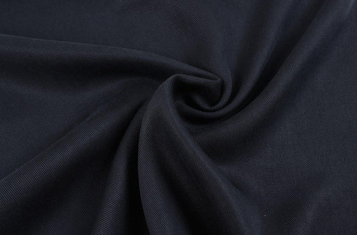 Soft Tencel Twill for Shirts and Dresses - Navy (1Mt Remnant)-Remnant-FabricSight