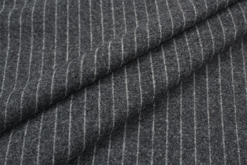 Soft Wool Blend Diplomatic Stripes for Suits - 5 Colors Available-Fabric-FabricSight