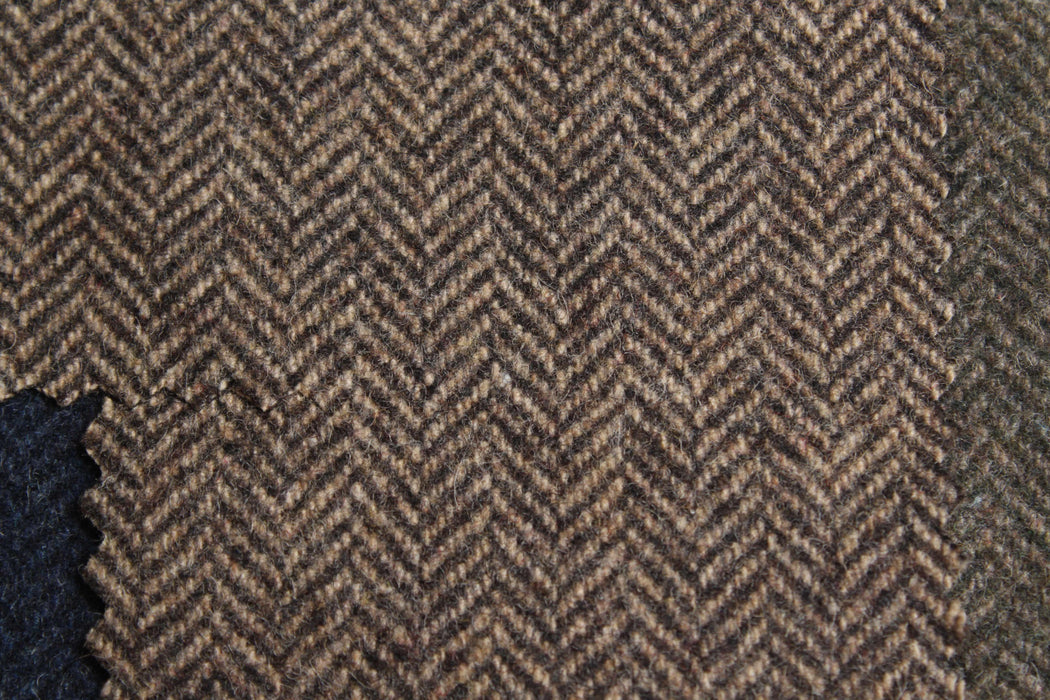 Soft Wool Blend Herringbone for Coats – 8 Winter Colors-Fabric-FabricSight