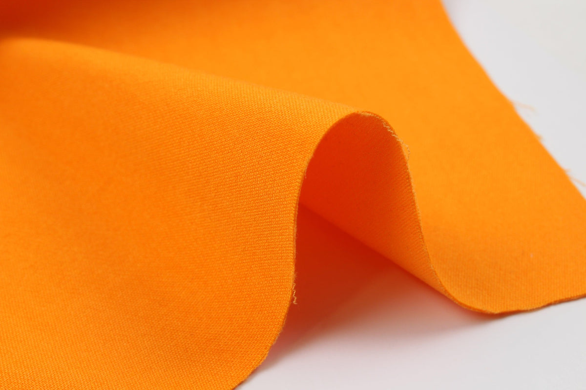 Spongy Touch Stretch Cotton Blend - Orange | Buy Fabrics Online ...