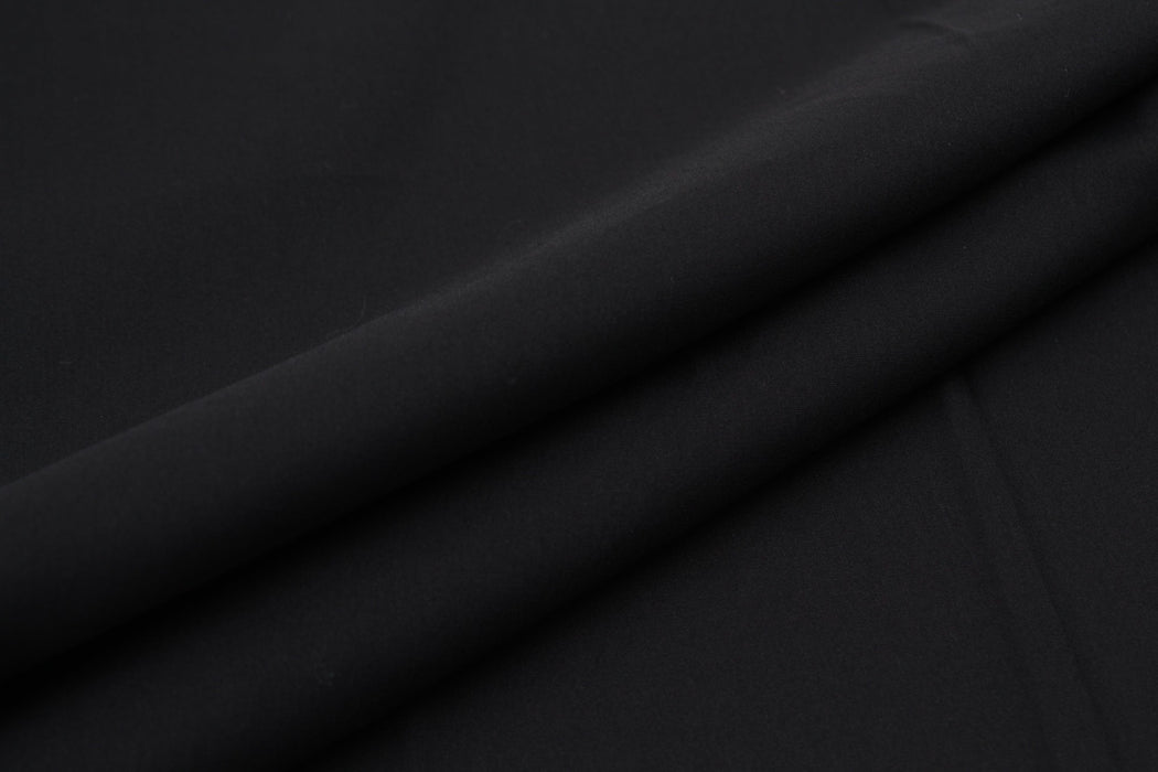 Stretch Cotton Blend Poplin for Shirting - Extra Soft - Dark Navy-Fabric-FabricSight