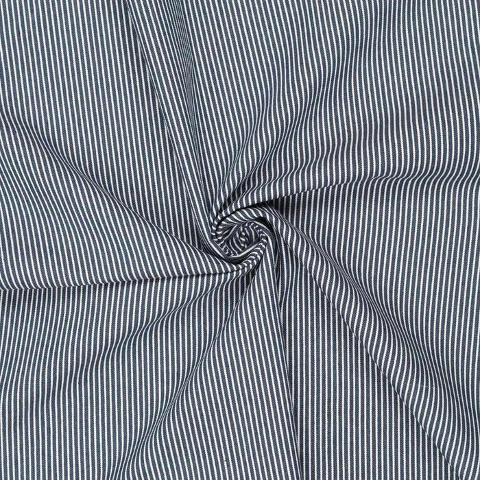 Stretch Cotton Denim - Stripes - 9 Colors Available-Roll-FabricSight