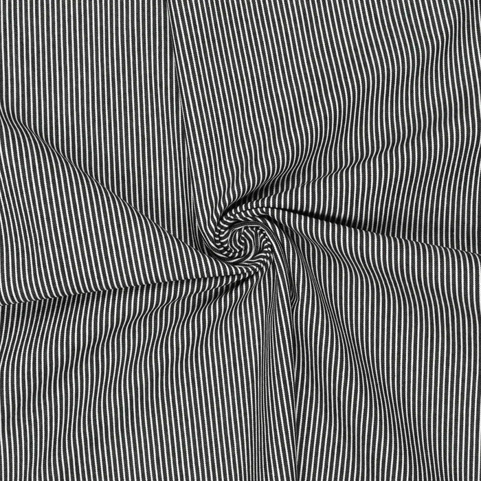 Stretch Cotton Denim - Stripes - 9 Colors Available-Roll-FabricSight