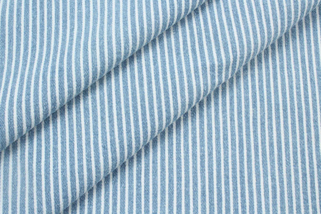 Stretch Cotton Denim - Stripes - 9 Colors Available-Roll-FabricSight