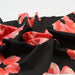 Stretch Cotton Poplin - Floral Print - Black-Fabric-FabricSight