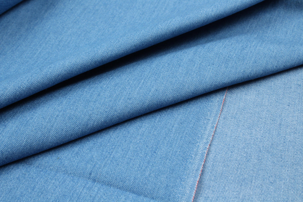 Stretch Cotton Washed Denim - 11 Colors-Fabric-FabricSight