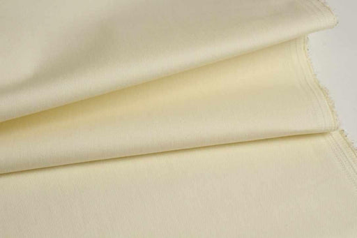 Stretch Cotton Washed Denim - Butter Cream-Fabric-FabricSight