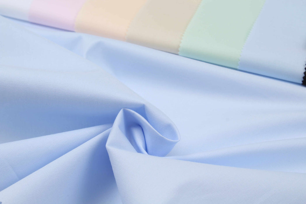 Stretch Light Cotton Poplin for Shirting - Pastel Colors-Fabric-FabricSight