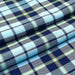 Stretch Mid-Weight Blue Checks - Polyamide Cotton Blend-Fabric-FabricSight