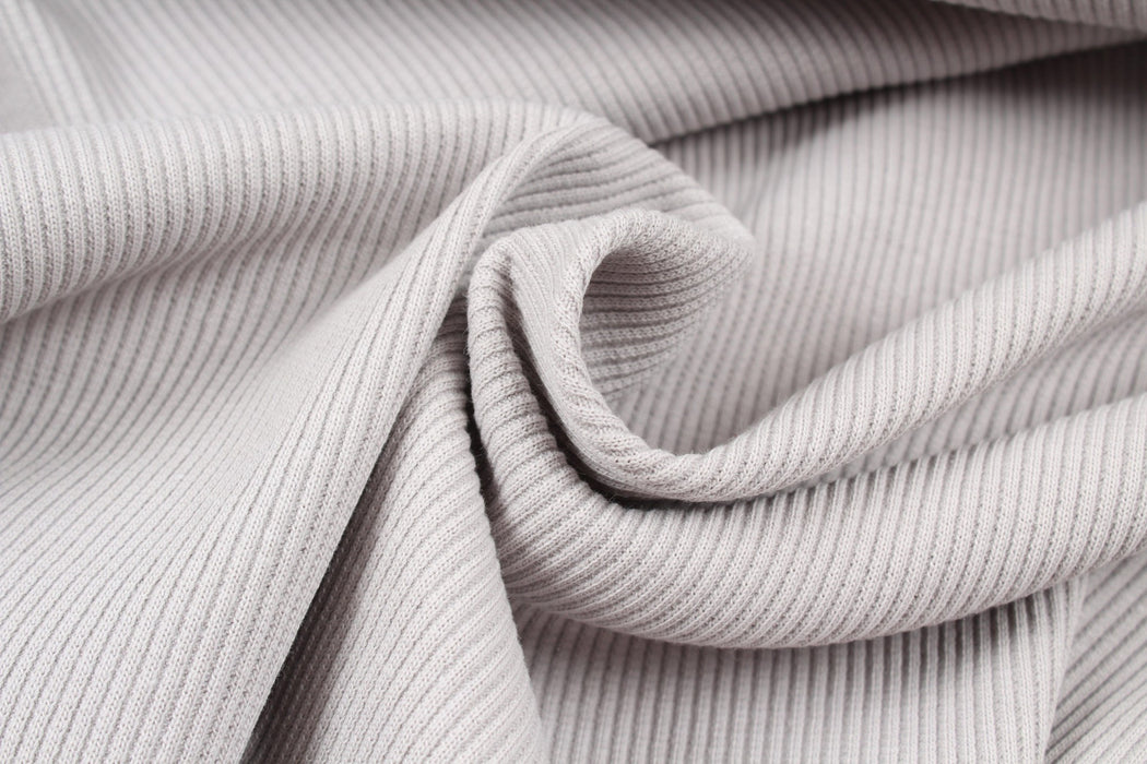 Stretch Organic Cotton Rib 2x2 for Tops - 32 Colors Available-Roll-FabricSight