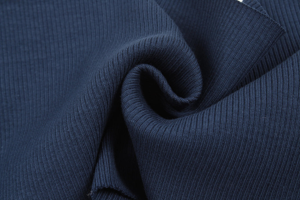 Stretch Organic Cotton Rib 2x2 for Tops - 32 Colors Available-Roll-FabricSight