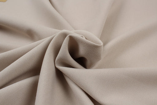 Stretch Polyester Crepe for Dresses and Blouses - Beige-Fabric-FabricSight