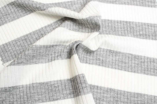 Stretch Viscose 2x2 Stripes Rib - 3 colors available-Fabric-FabricSight