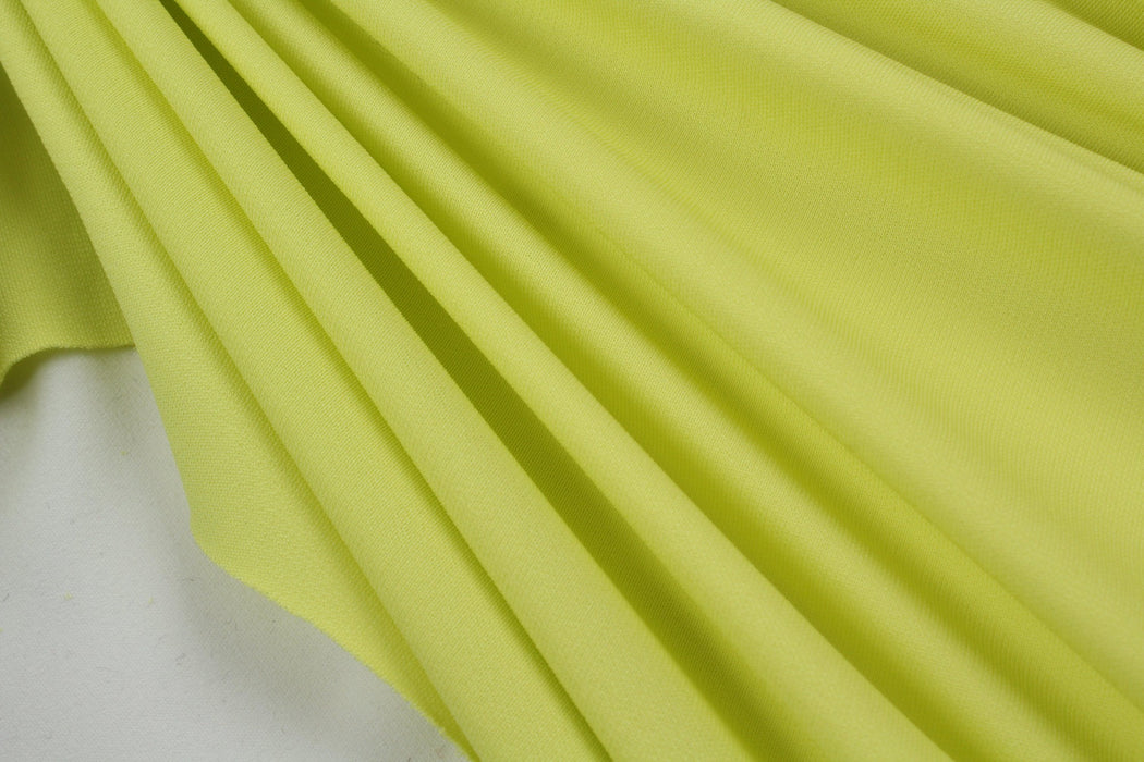Stretch Viscose Jersey - Mid-Weight - Yellow Fluor-Fabric-FabricSight