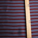 Striped Silk Jacquard – Burgundy, Navy & Light Blue-Fabric-FabricSight